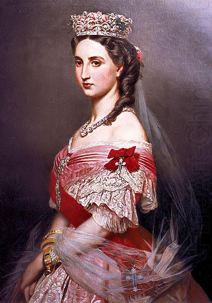 Franz Xaver Winterhalter Portrait of Charlotte of Belgium china oil painting image